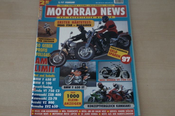 Deckblatt Motorrad News (02/1997)